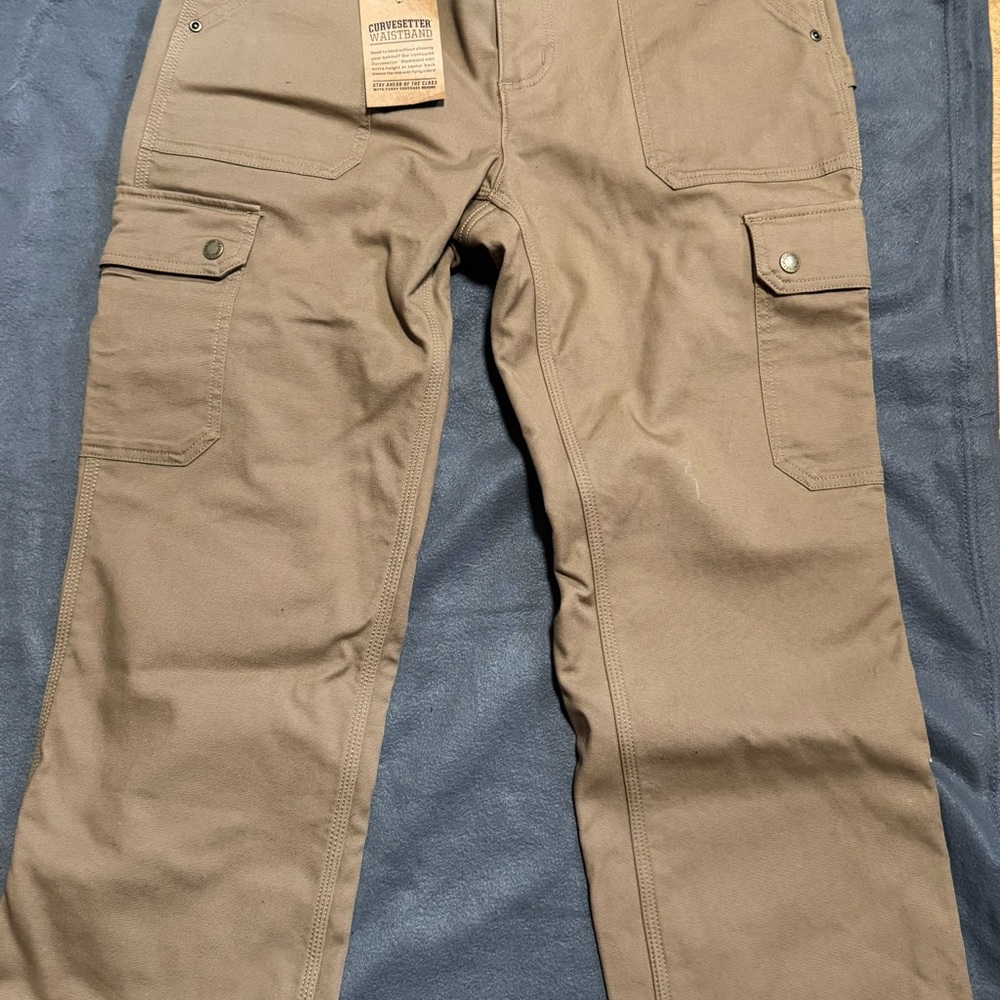 Duluth Trading Co firehose flex fleece lined cargo pants